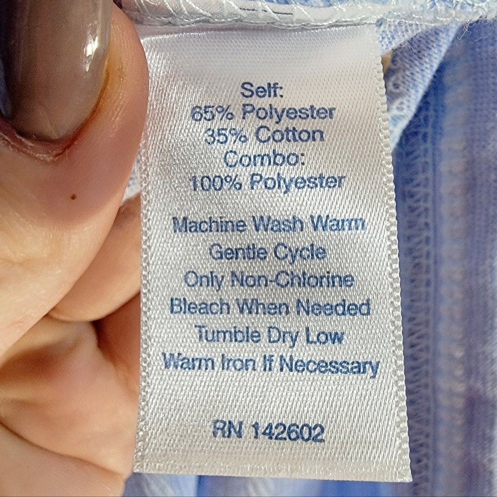 Sail To Sable Blue Striped Casual T-shirt Mini Dress Back Zip Size XS - Picture 5 of 7